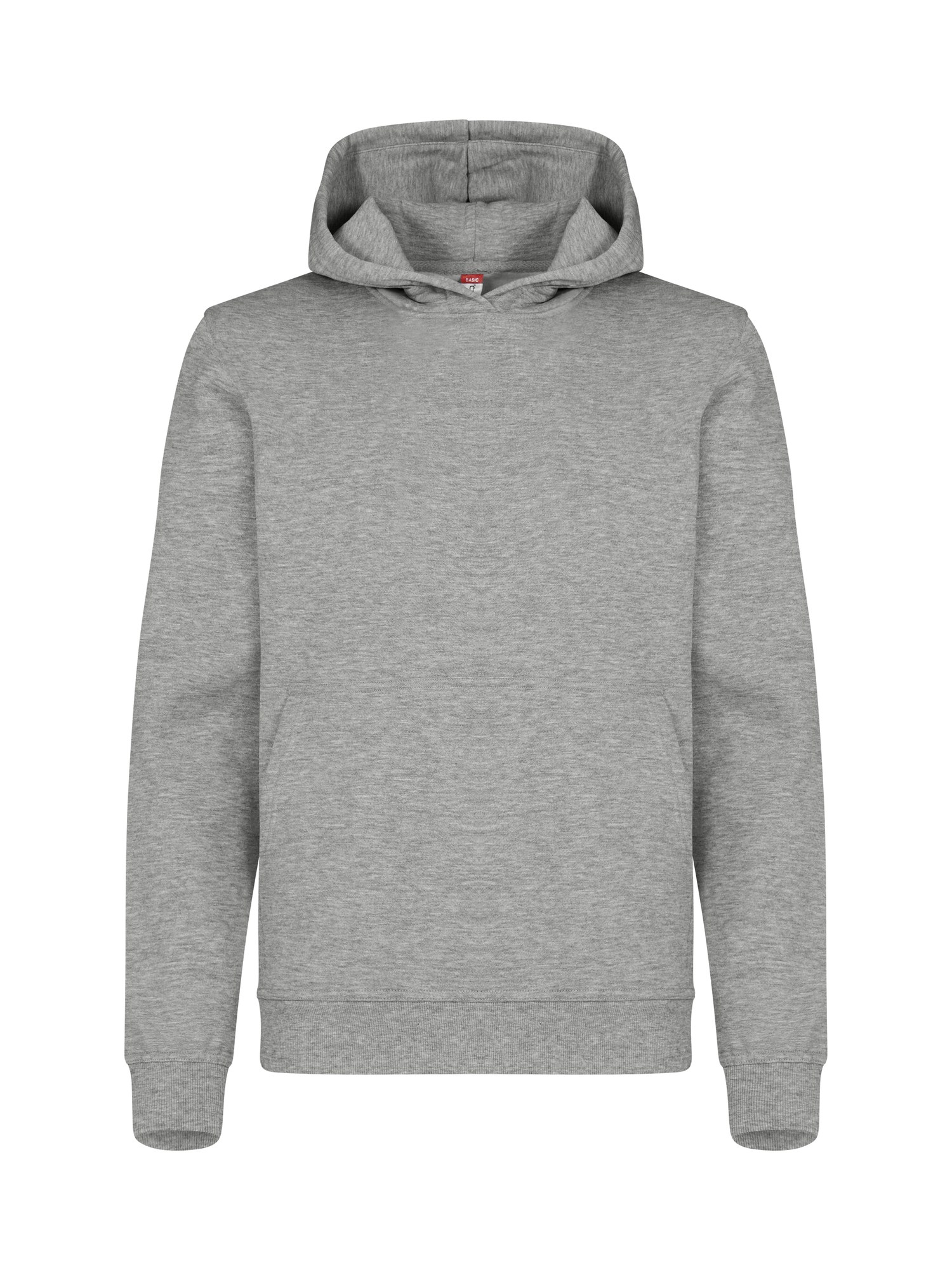 Clique Miami Hoody hettegenser barn i gråmelert, forfra