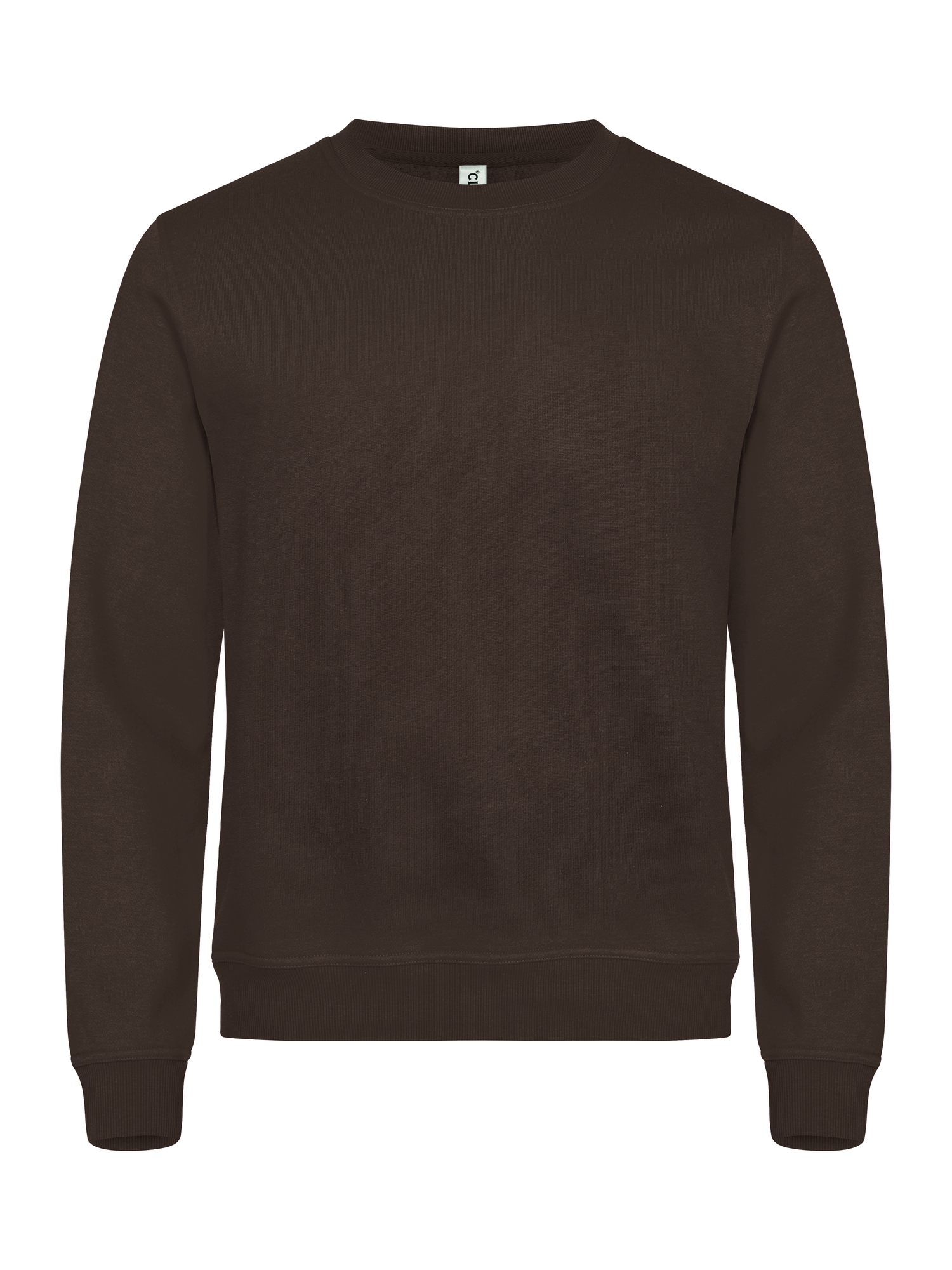 Clique Miami Roundneck genser i mørk mocca, forfra