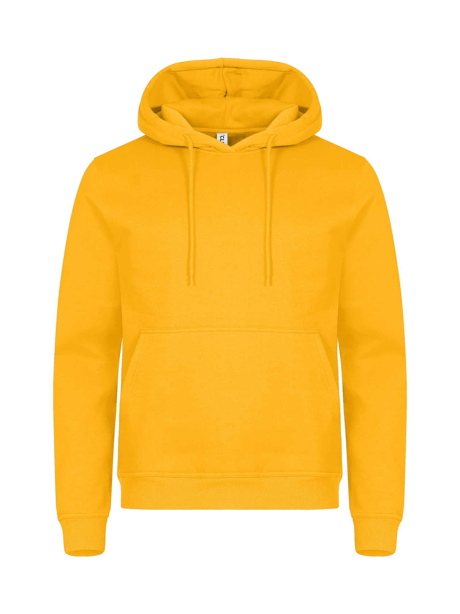 Clique Miami Hoody hettegenser i sitrongul, forfra