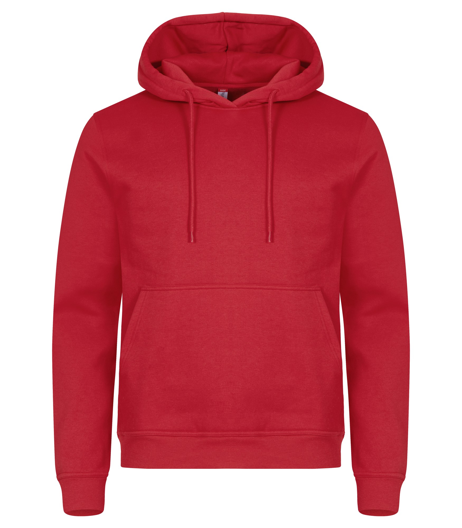 Clique Miami Hoody hettegenser i rød, forfra