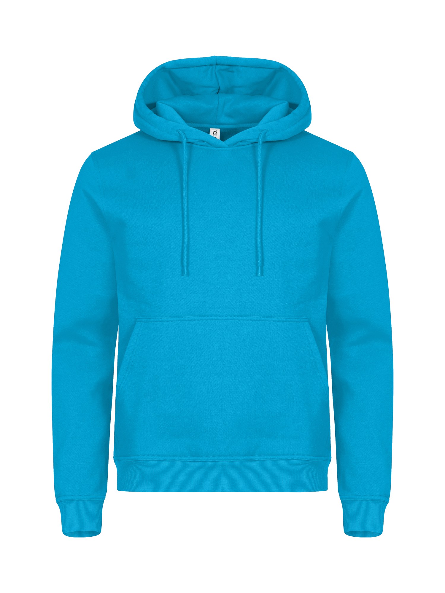 Clique Miami Hoody hettegenser i turkis, forfra