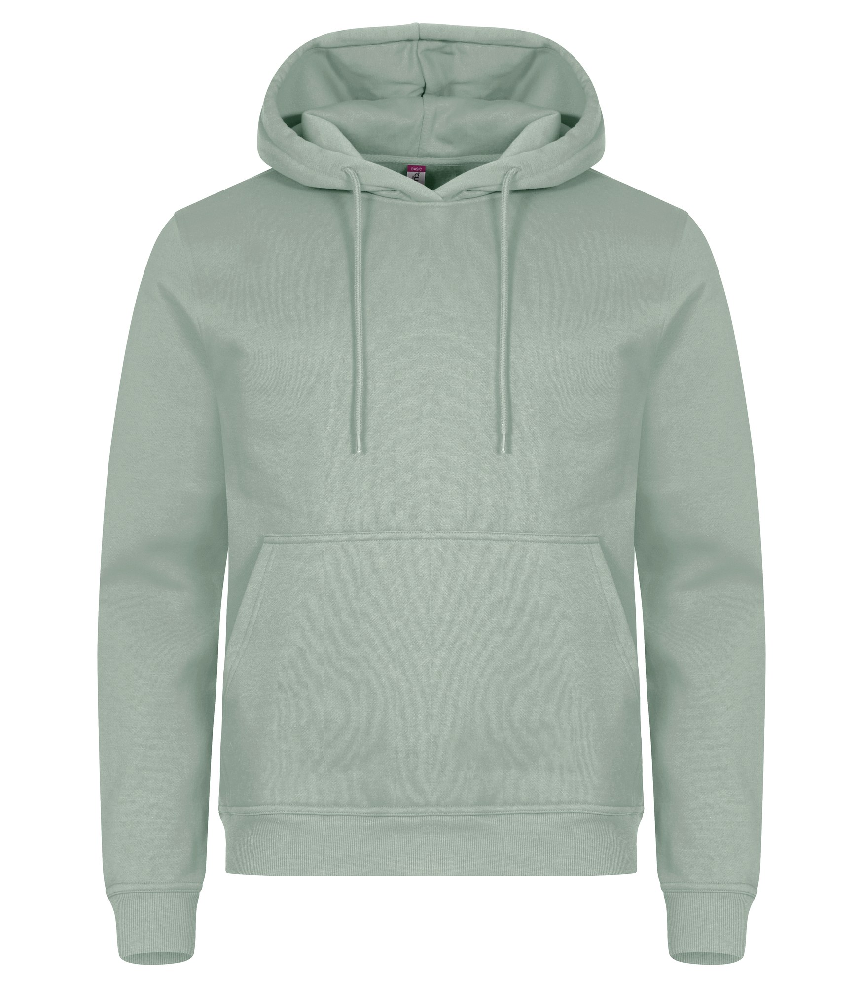 Clique Miami Hoody hettegenser i salviegrønn, forfra