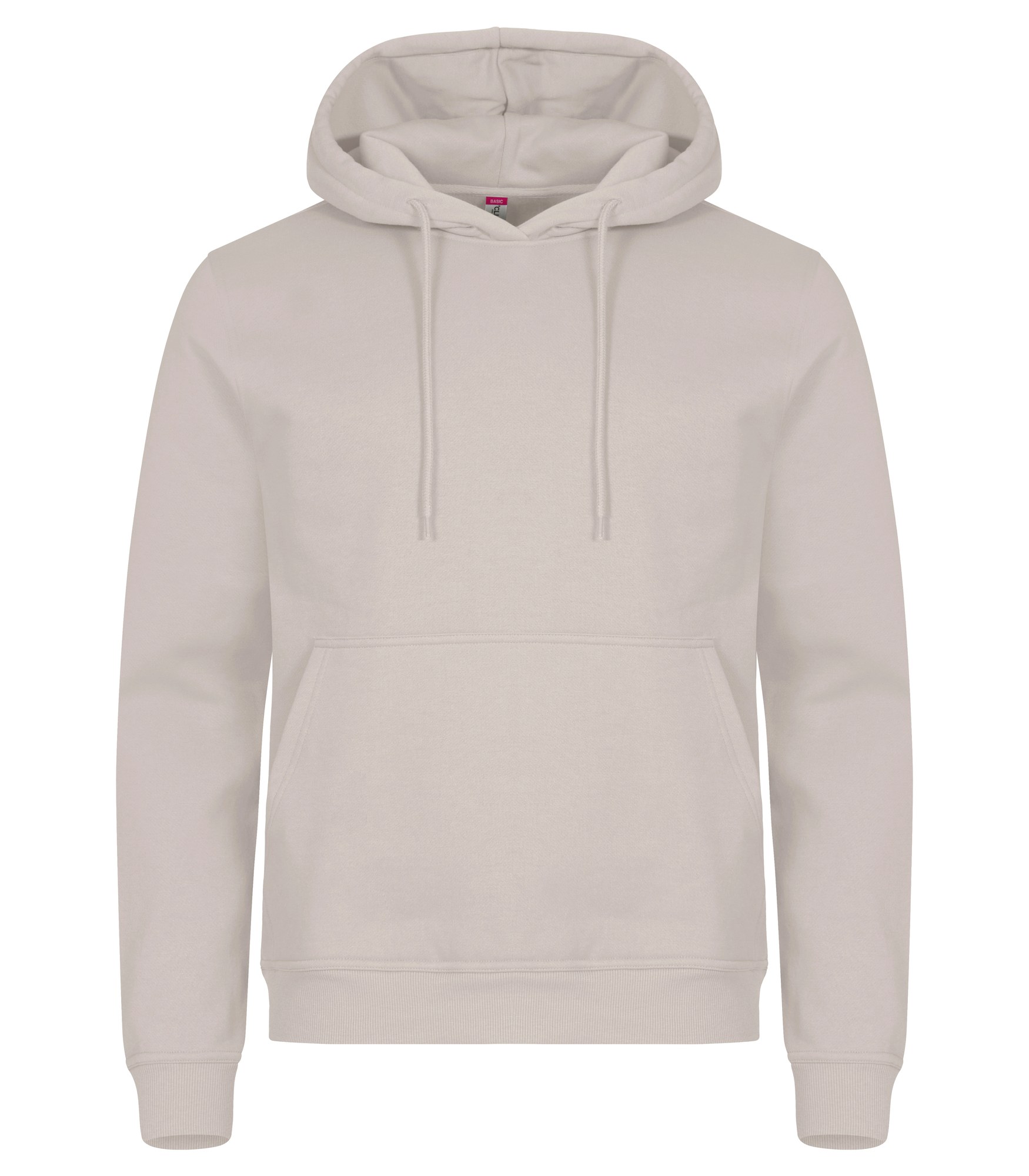 Clique Miami Hoody hettegenser i stein, forfra
