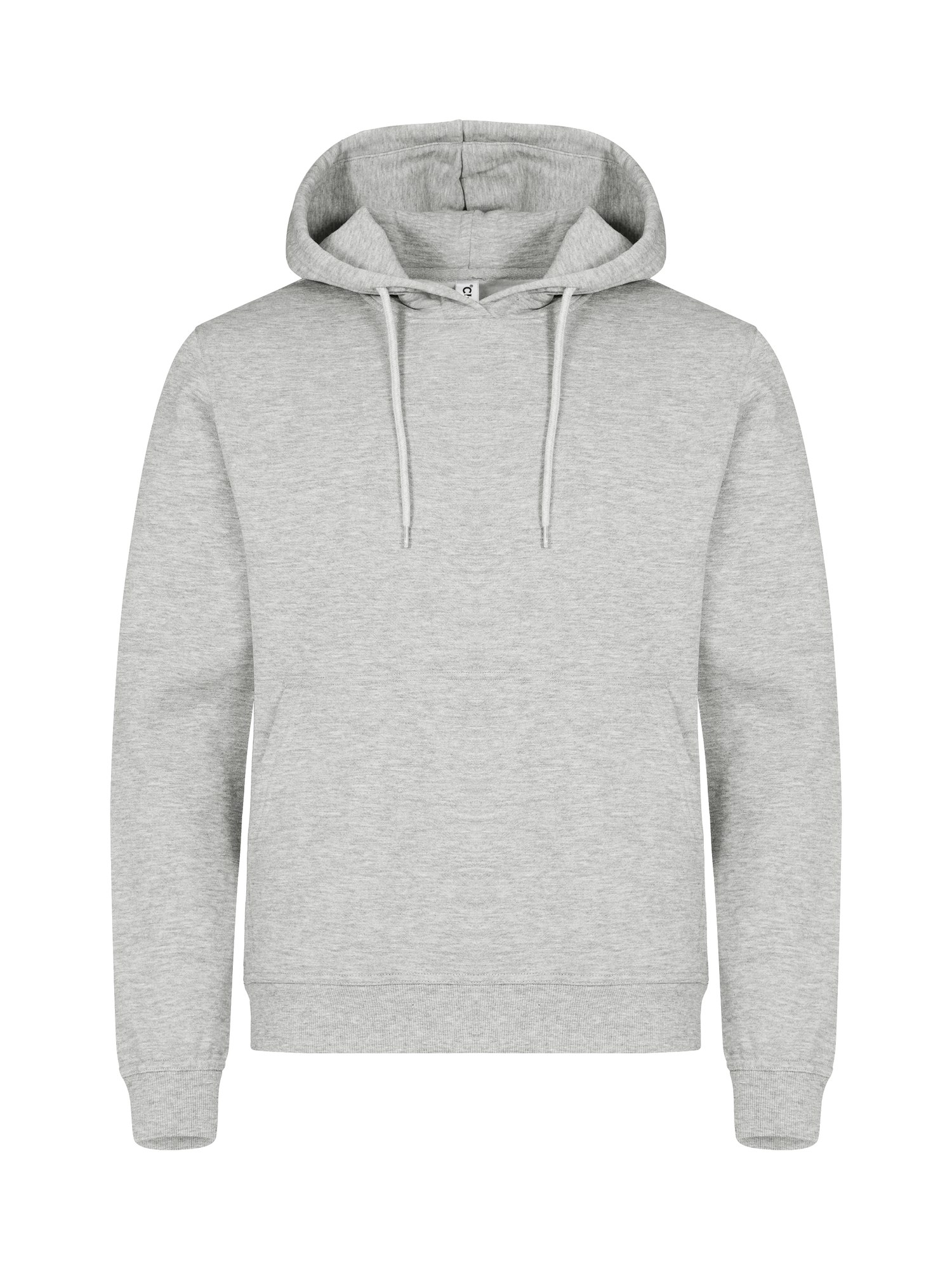 Clique Miami Hoody hettegenser i aske, forfra