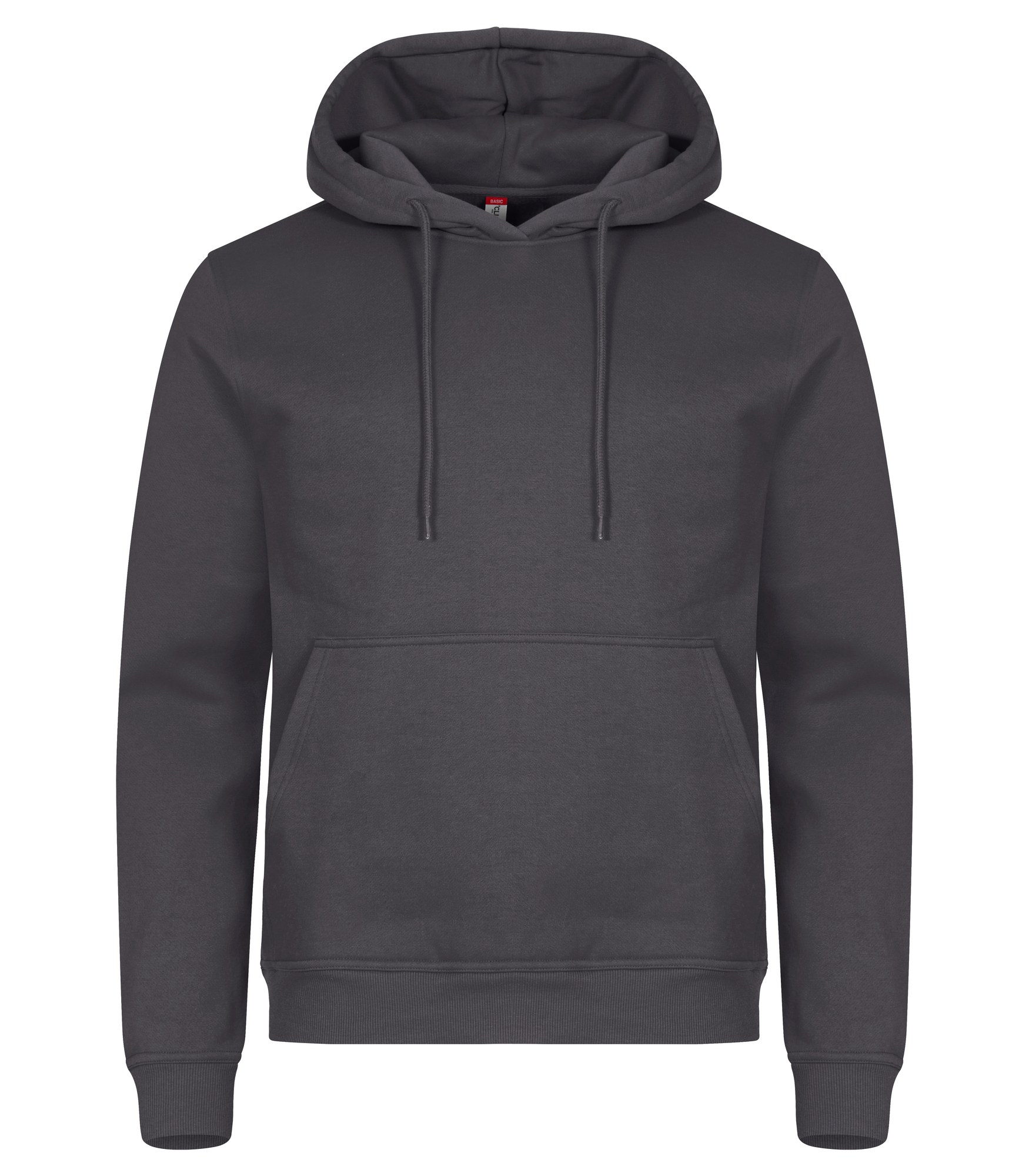 Clique Miami Hoody hettegenser i metallgrå, forfra
