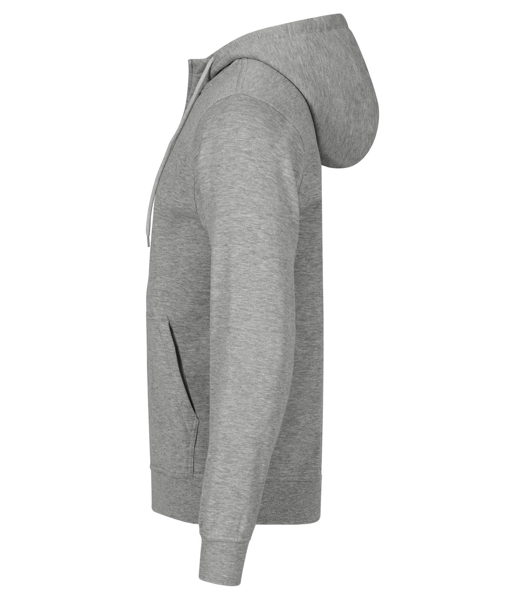 Clique Miami Hoody Full Zip hettejakke i gråmelert, fra venstre