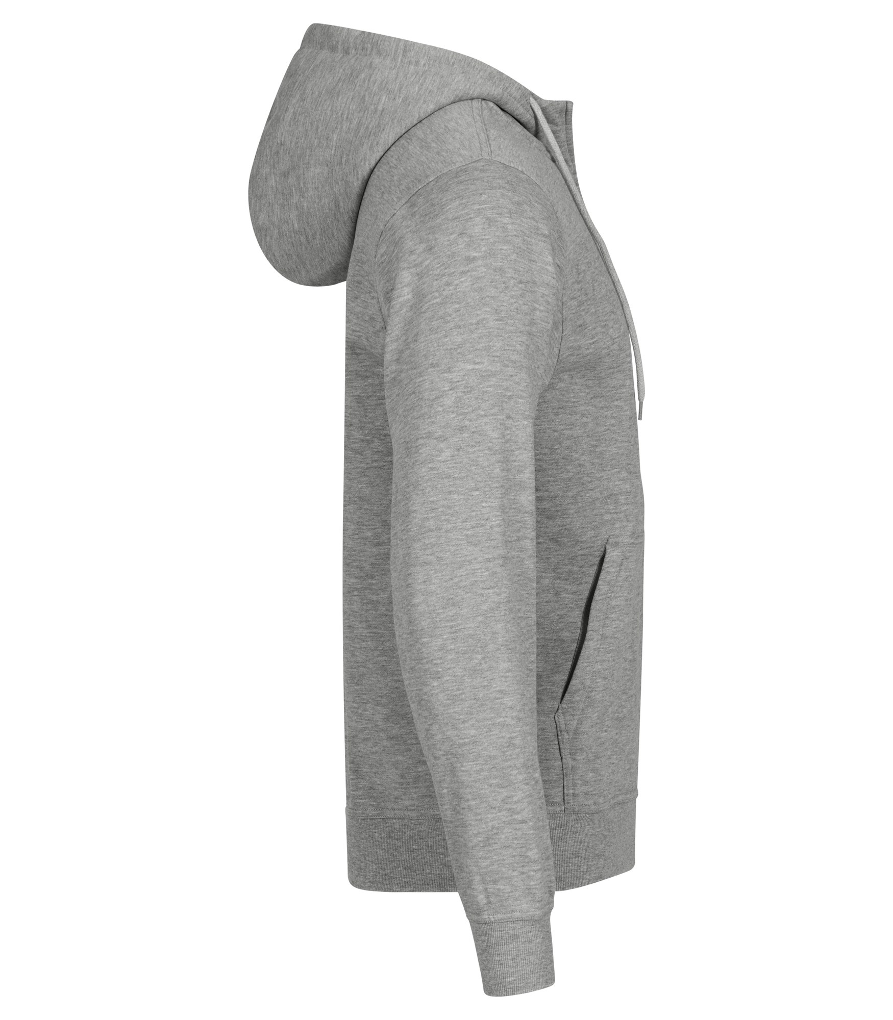 Clique Miami Hoody Full Zip hettejakke i gråmelert, fra høyre
