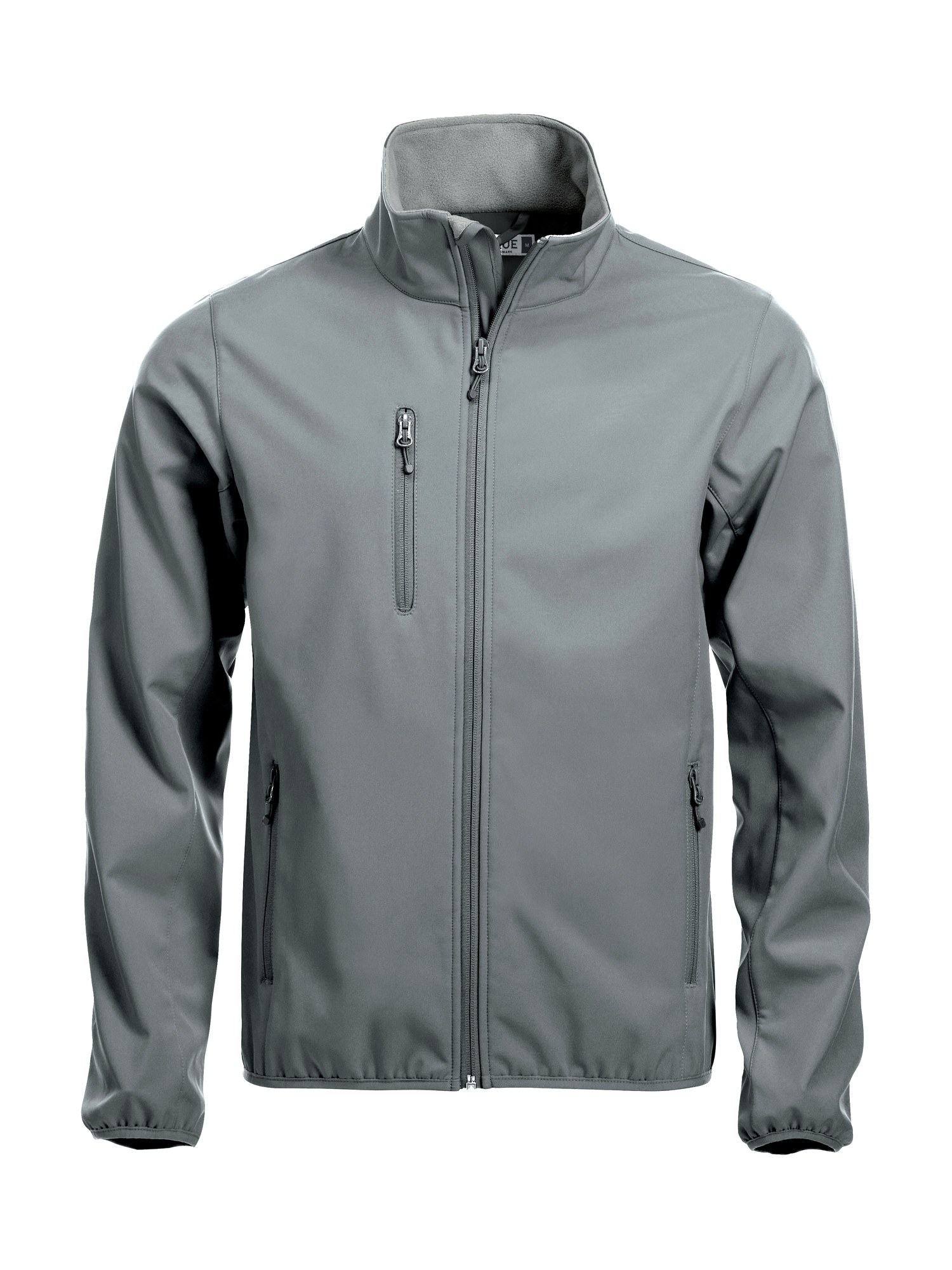 Clique Basic Softshell jakke herre i pistolgrå, forfra