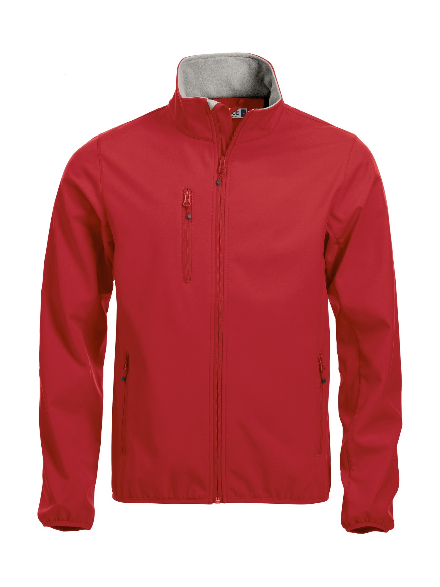 Clique Basic Softshell jakke herre i rød, forfra