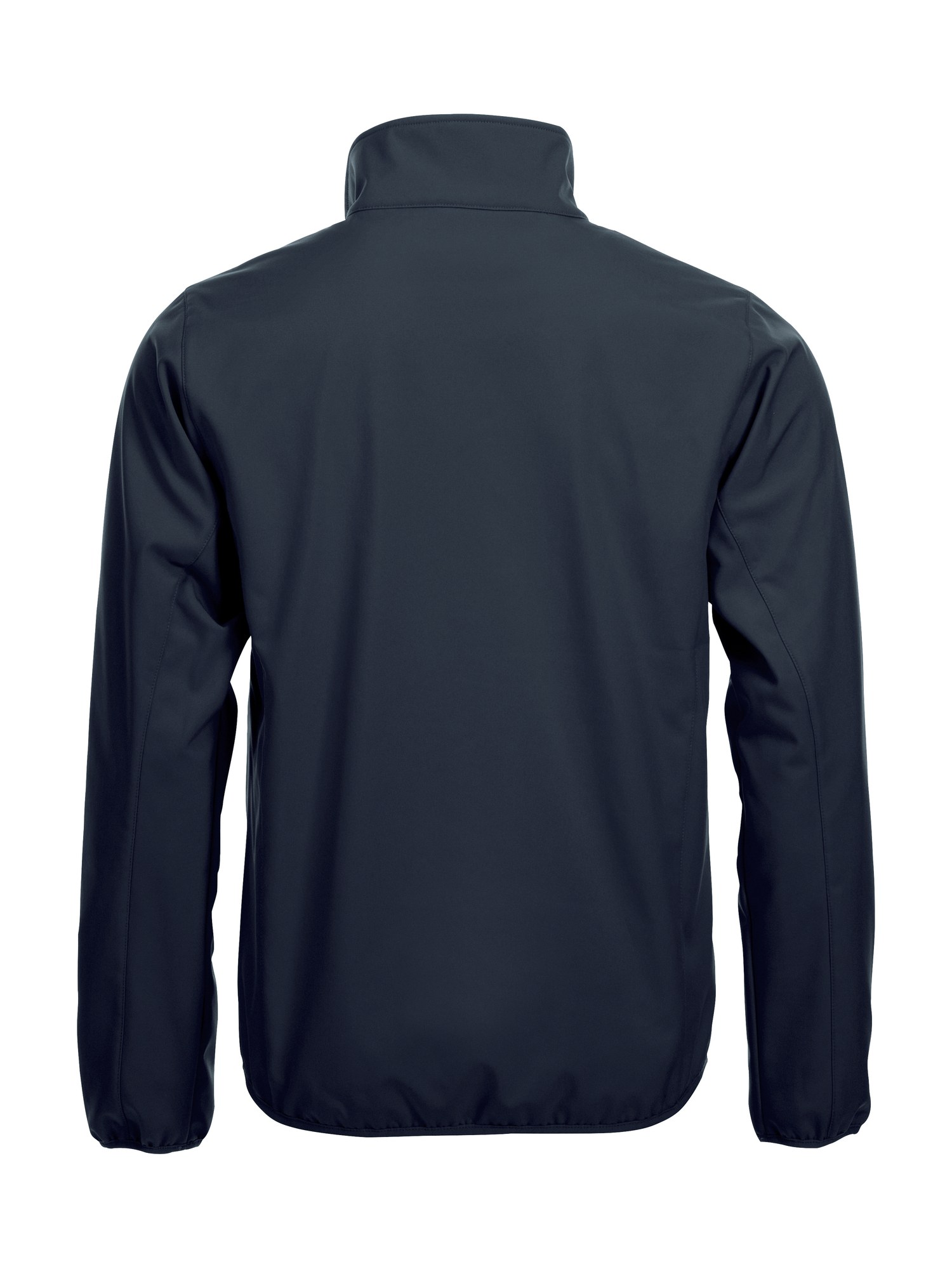 Clique Basic Softshell jakke herre i mørk marine, bakfra