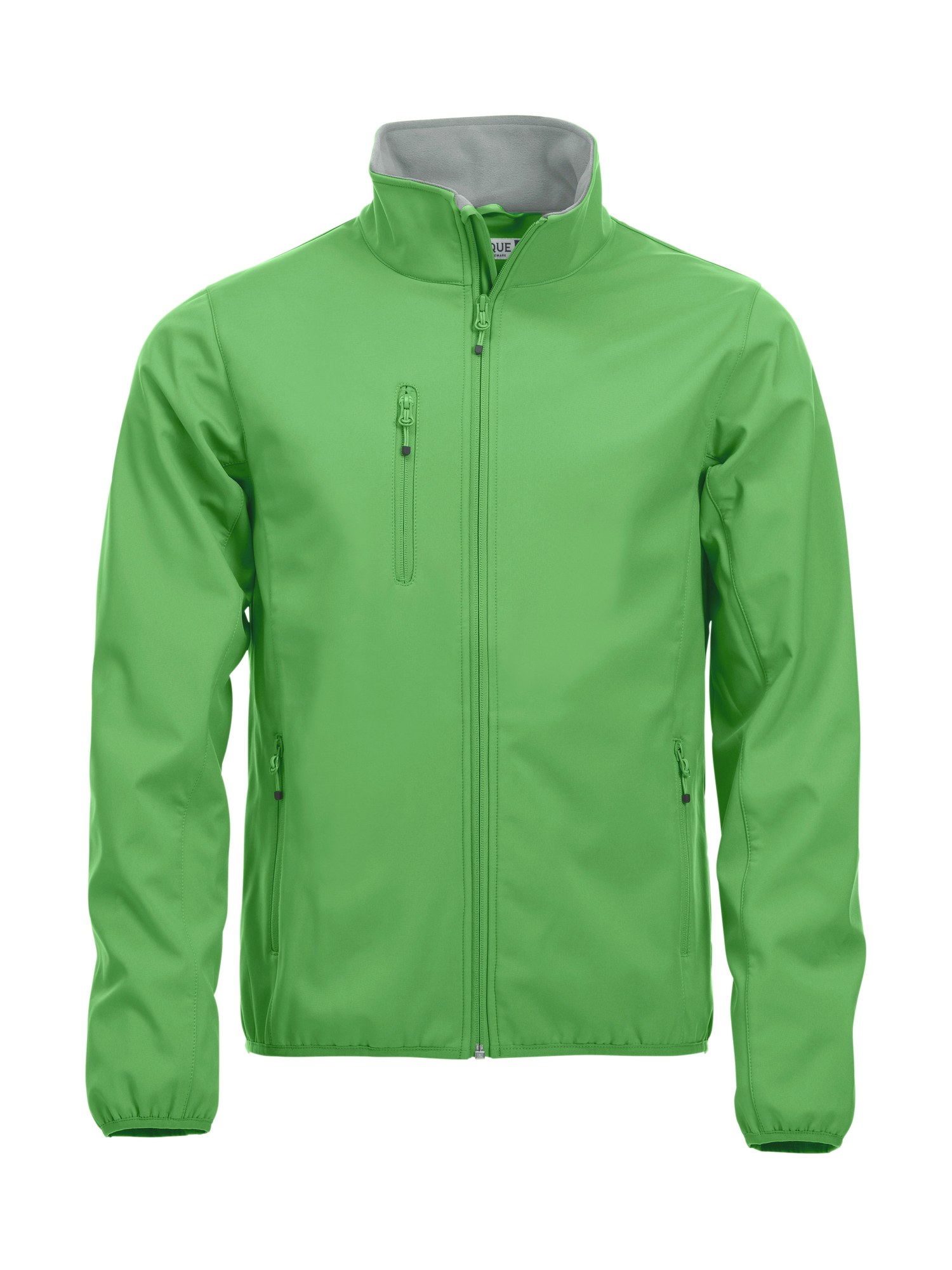 Clique Basic Softshell jakke herre i eplegrønn, forfra