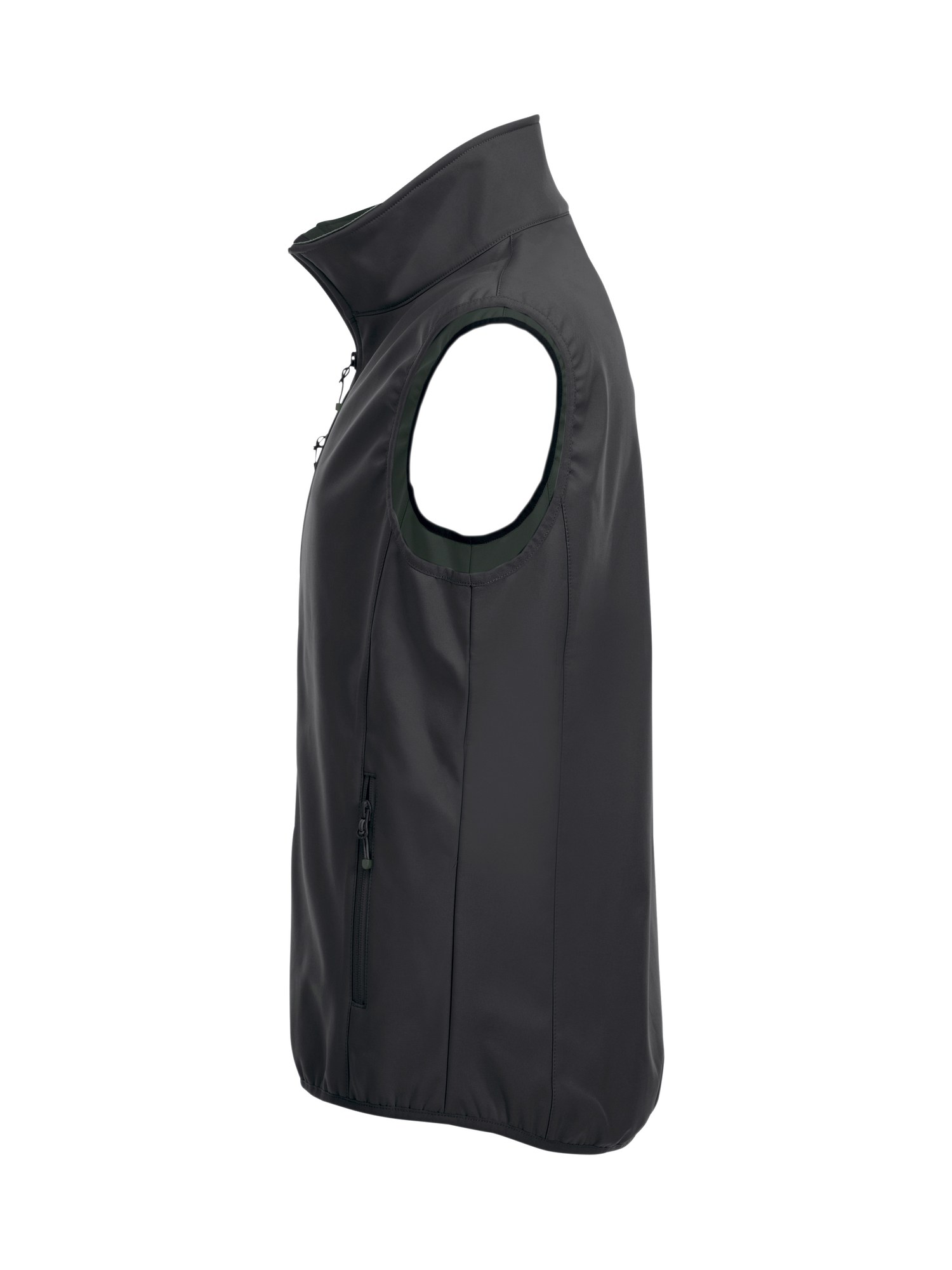 Clique Basic Softshell vest herre i svart, fra venstre