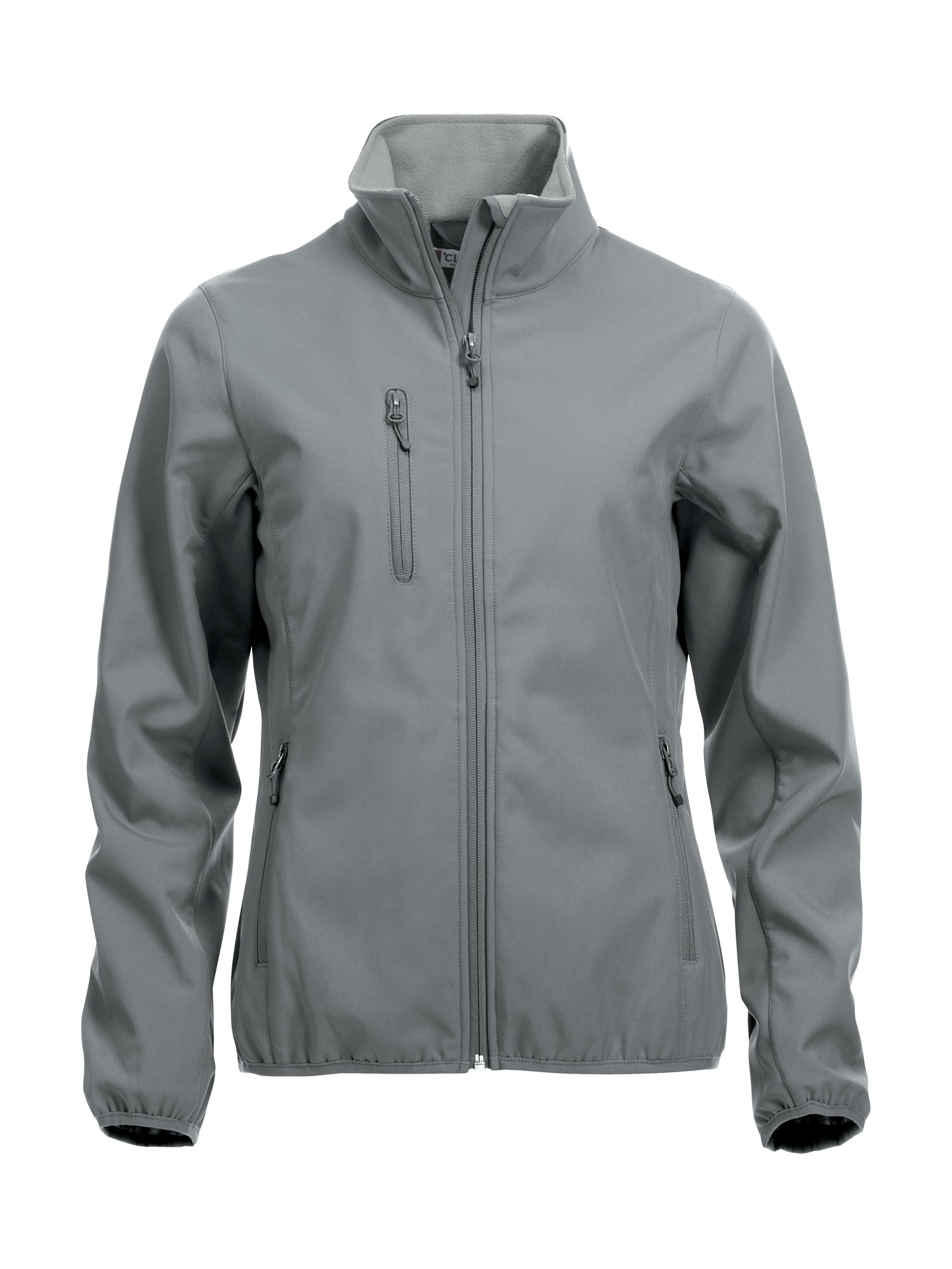 Clique Basic Softshell jakke dame i pistolgrå, forfra