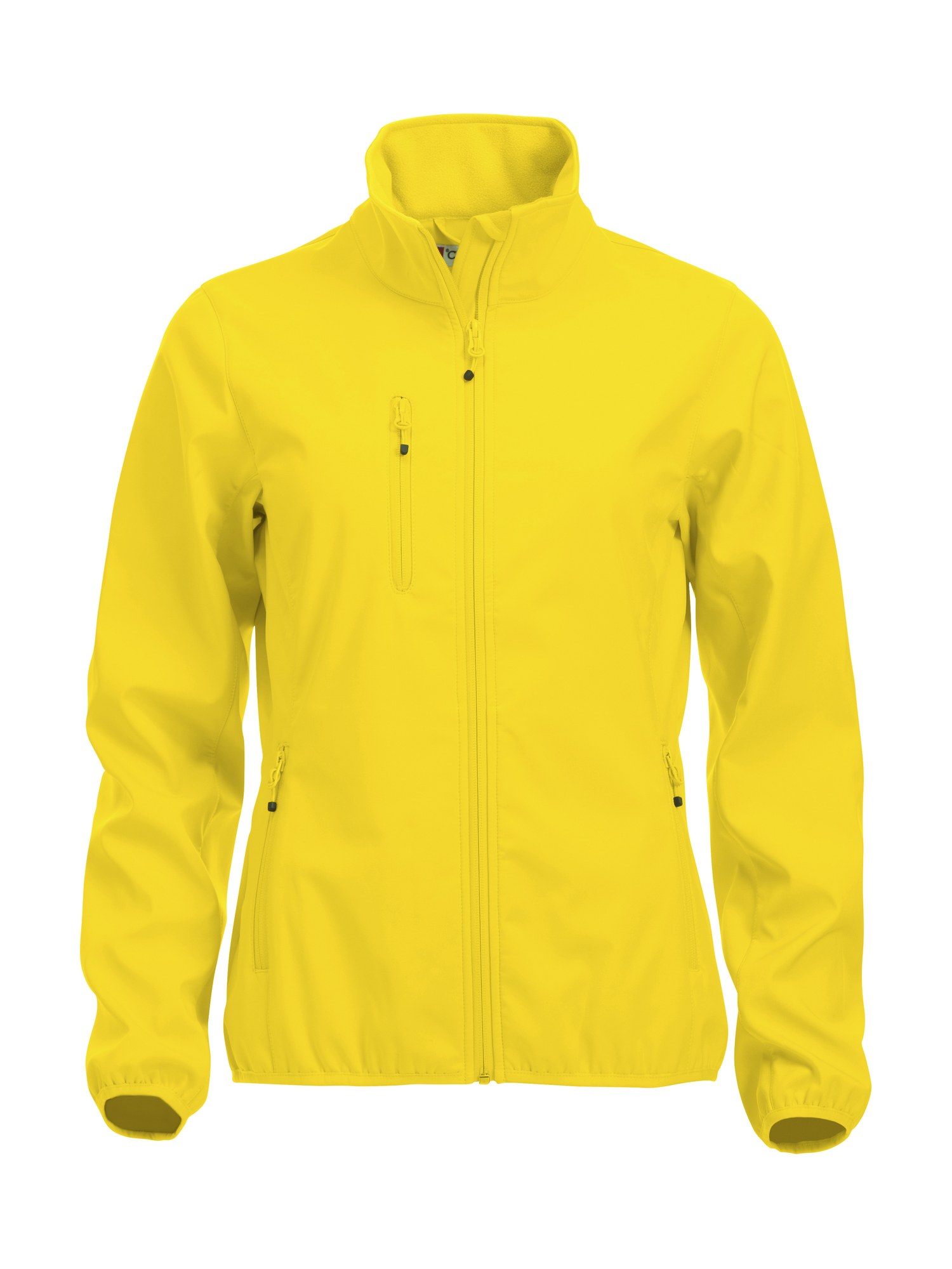 Clique Basic Softshell jakke dame i sitrongul, forfra