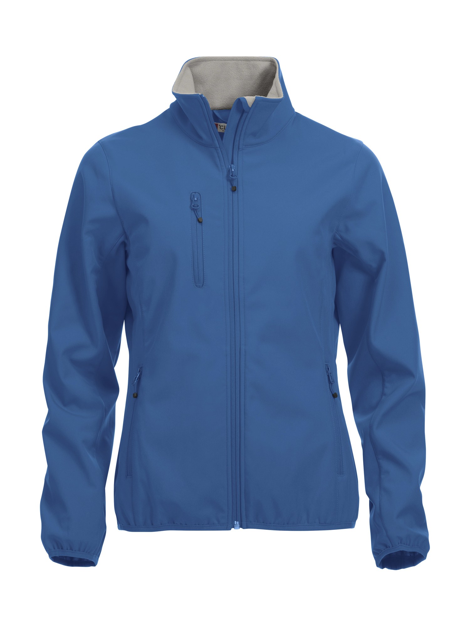 Clique Basic Softshell jakke dame i kornblå, forfra