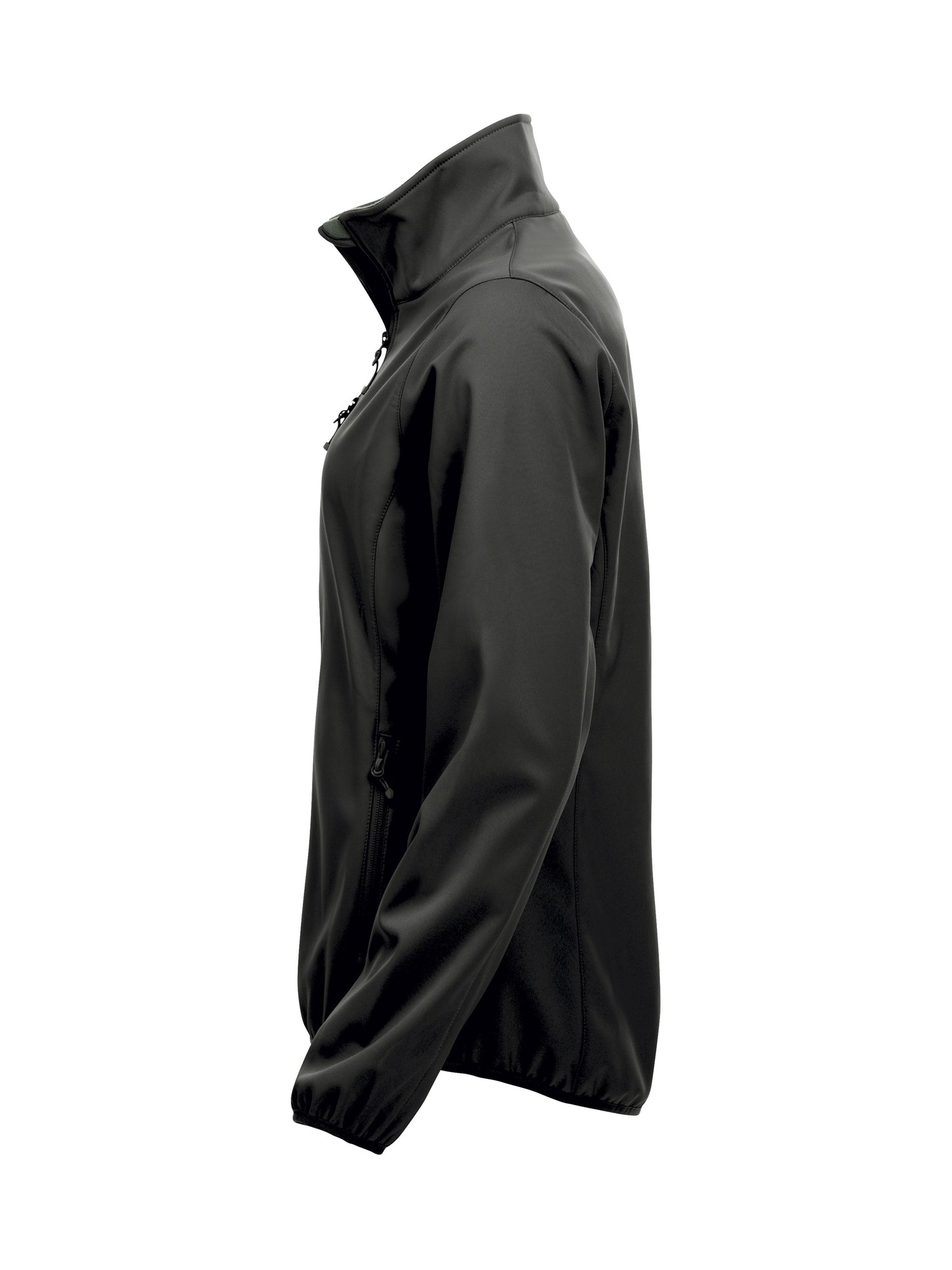 Clique Basic Softshell jakke dame i svart, fra venstre