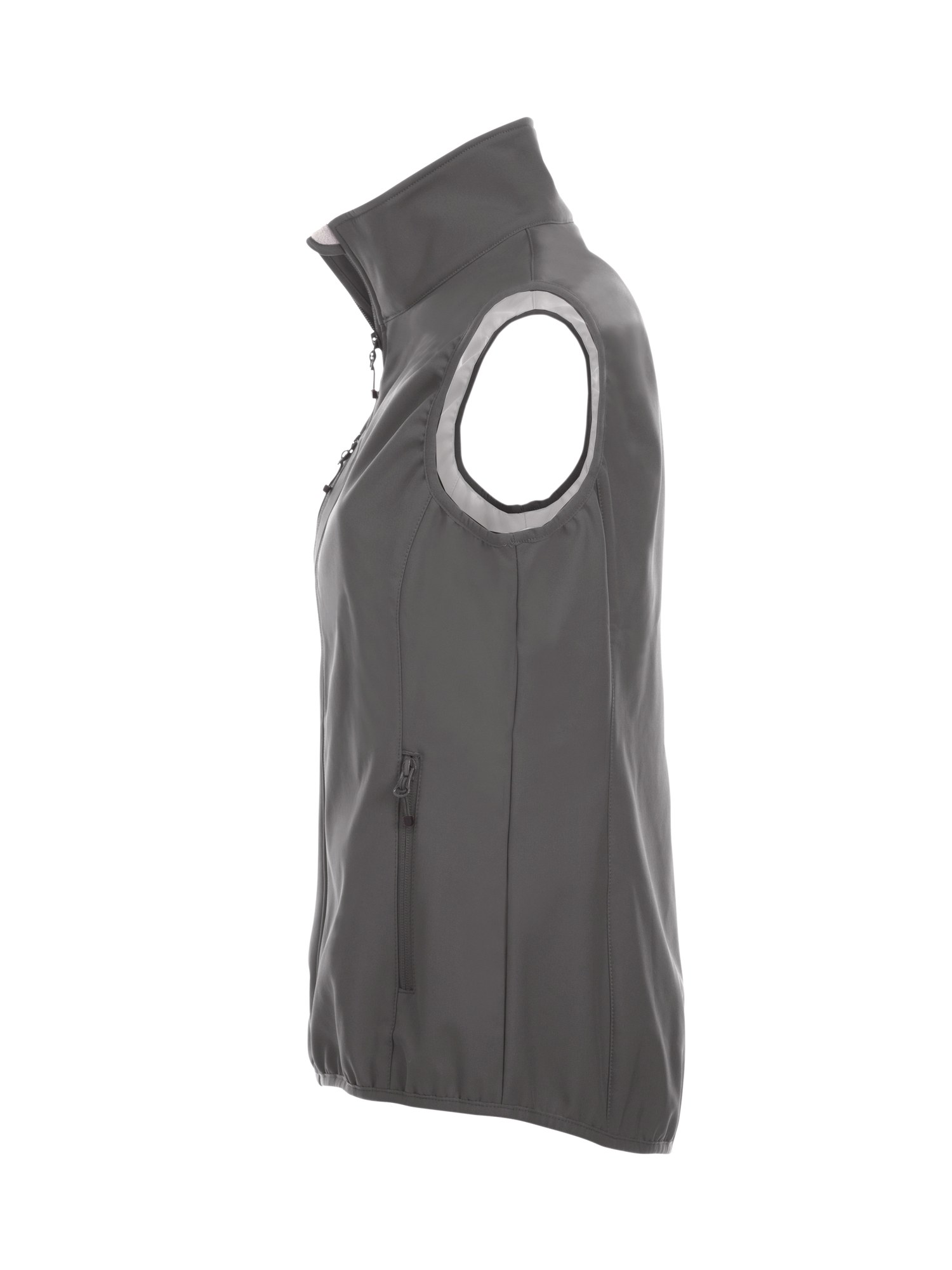 Clique Basic Softshell vest dame i pistolgrå, fra høyre