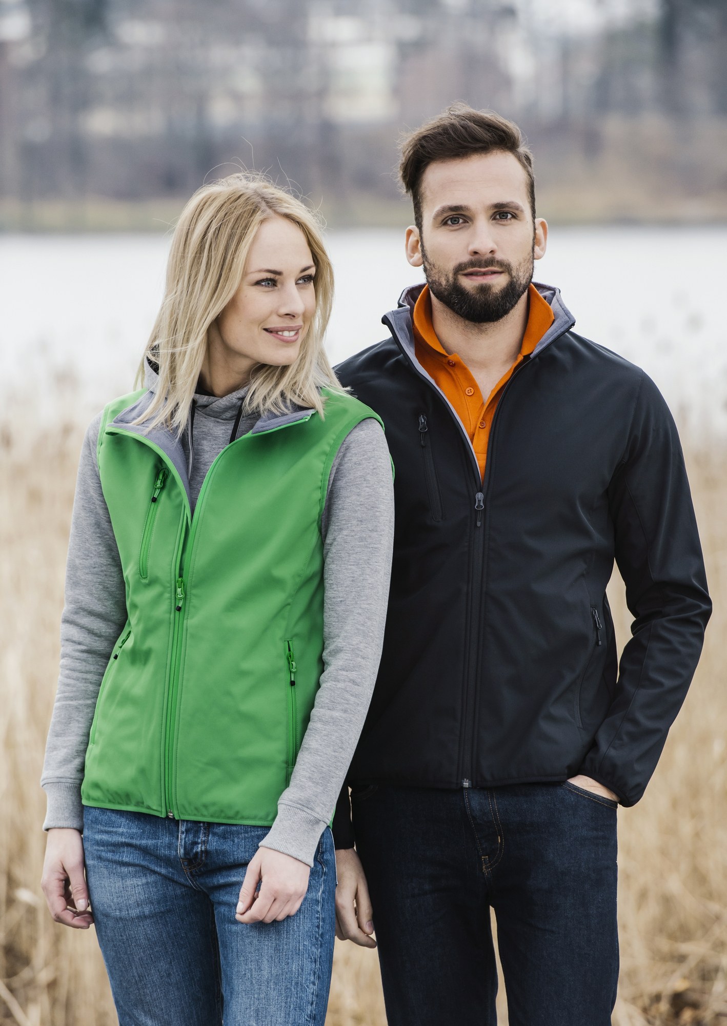 Clique Basic Softshell jakke herre i bruk