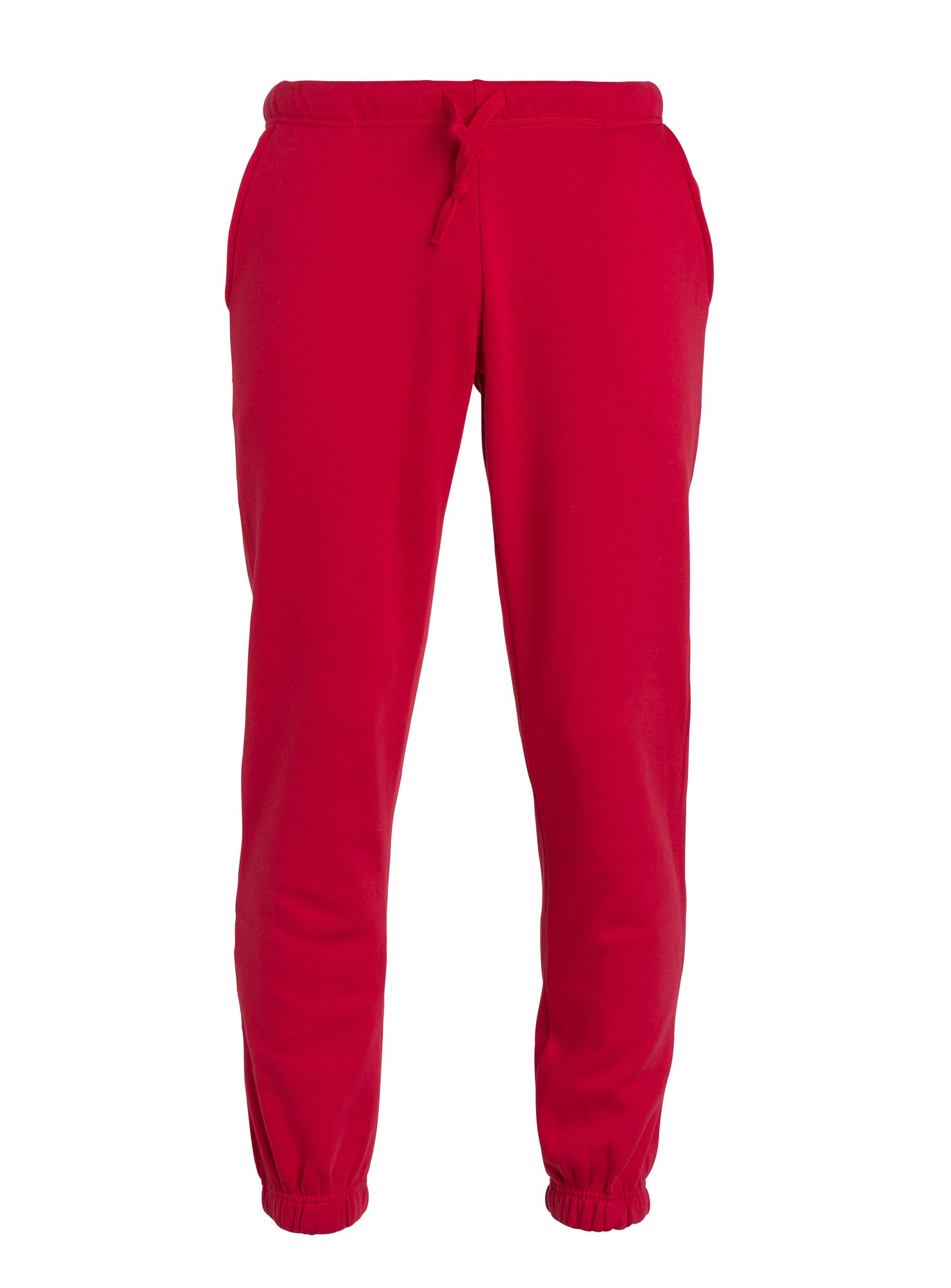 Clique Basic Pants joggebukse i rød, forfra