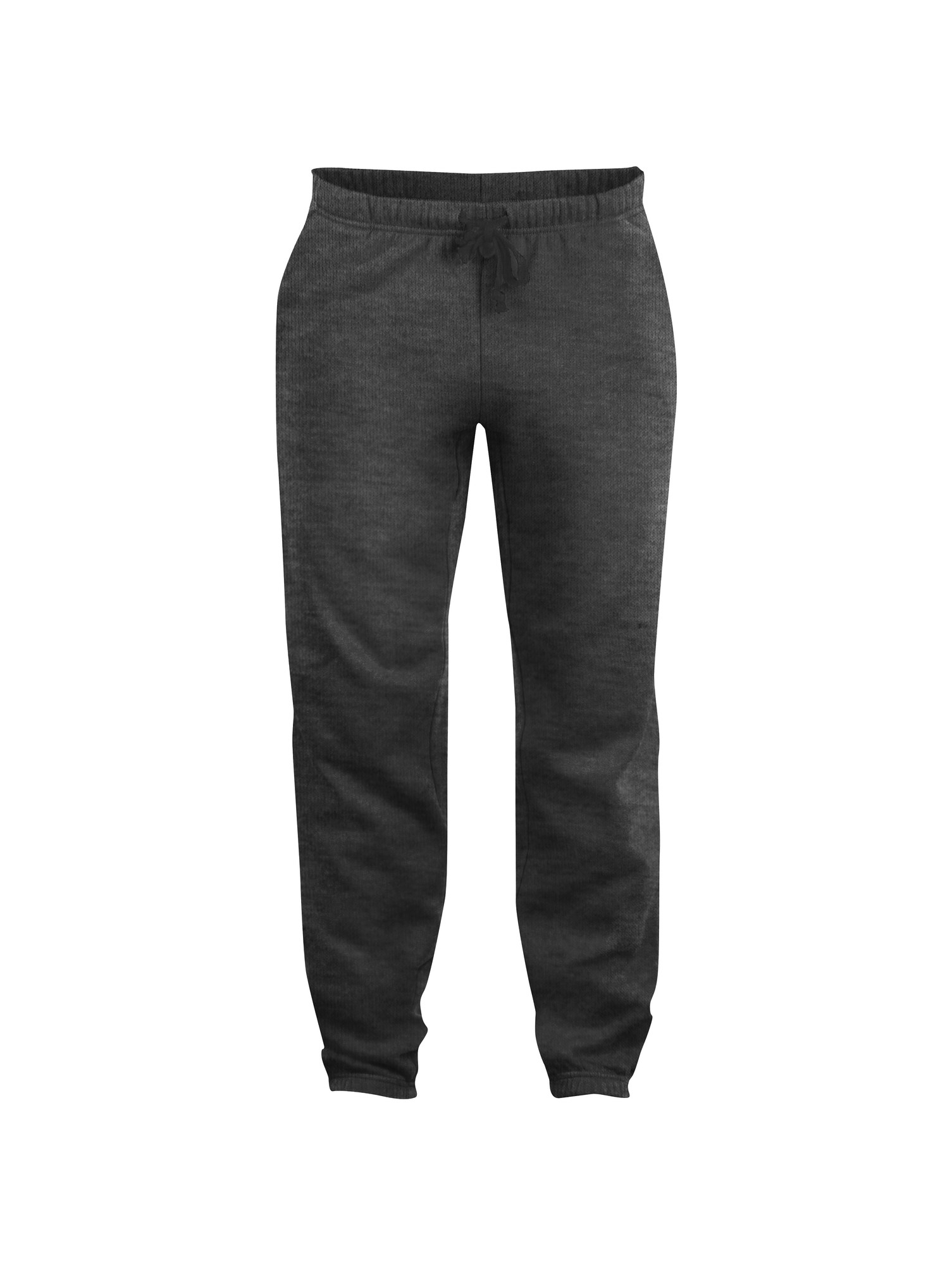 Clique Basic Pants joggebukse i antrasitt melert, forfra