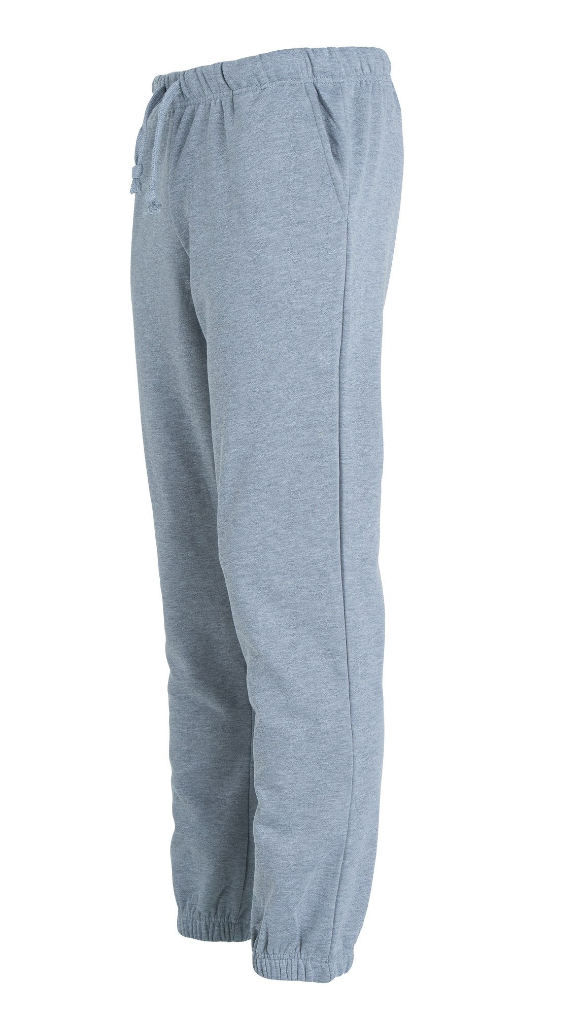 Clique Basic Pants joggebukse i gråmelert, fra venstre