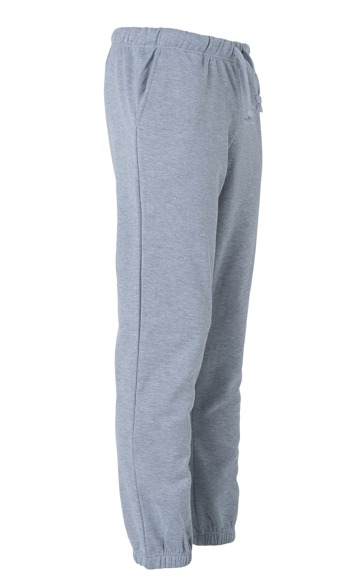 Clique Basic Pants joggebukse i gråmelert, fra høyre