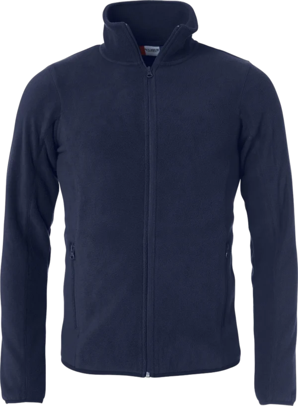 Clique Basic Polar Fleece jakke i mørk marine, forfra