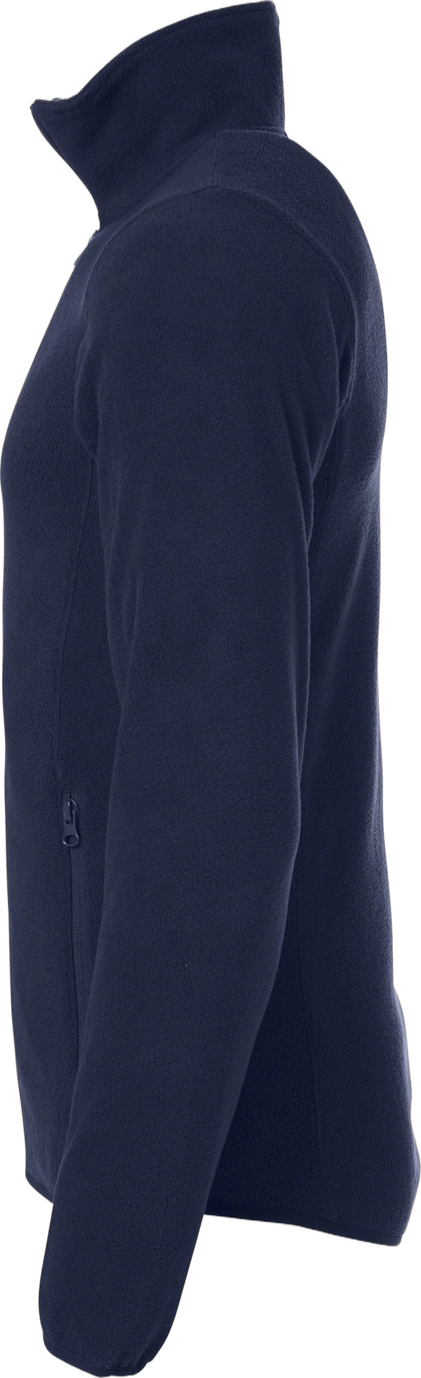 Clique Basic Polar Fleece jakke i mørk marine, fra venstre