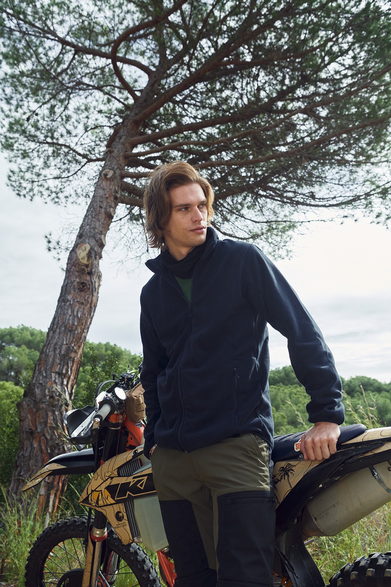 Clique Basic Polar Fleece jakke i bruk