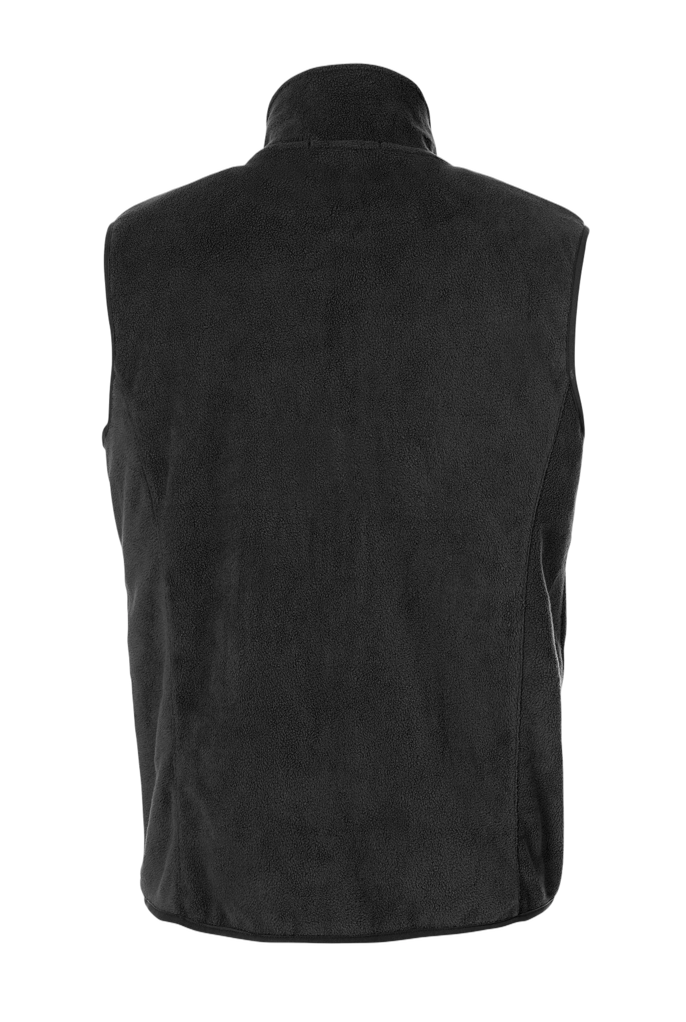 Clique Basic Polar Fleece vest i svart, bakfra