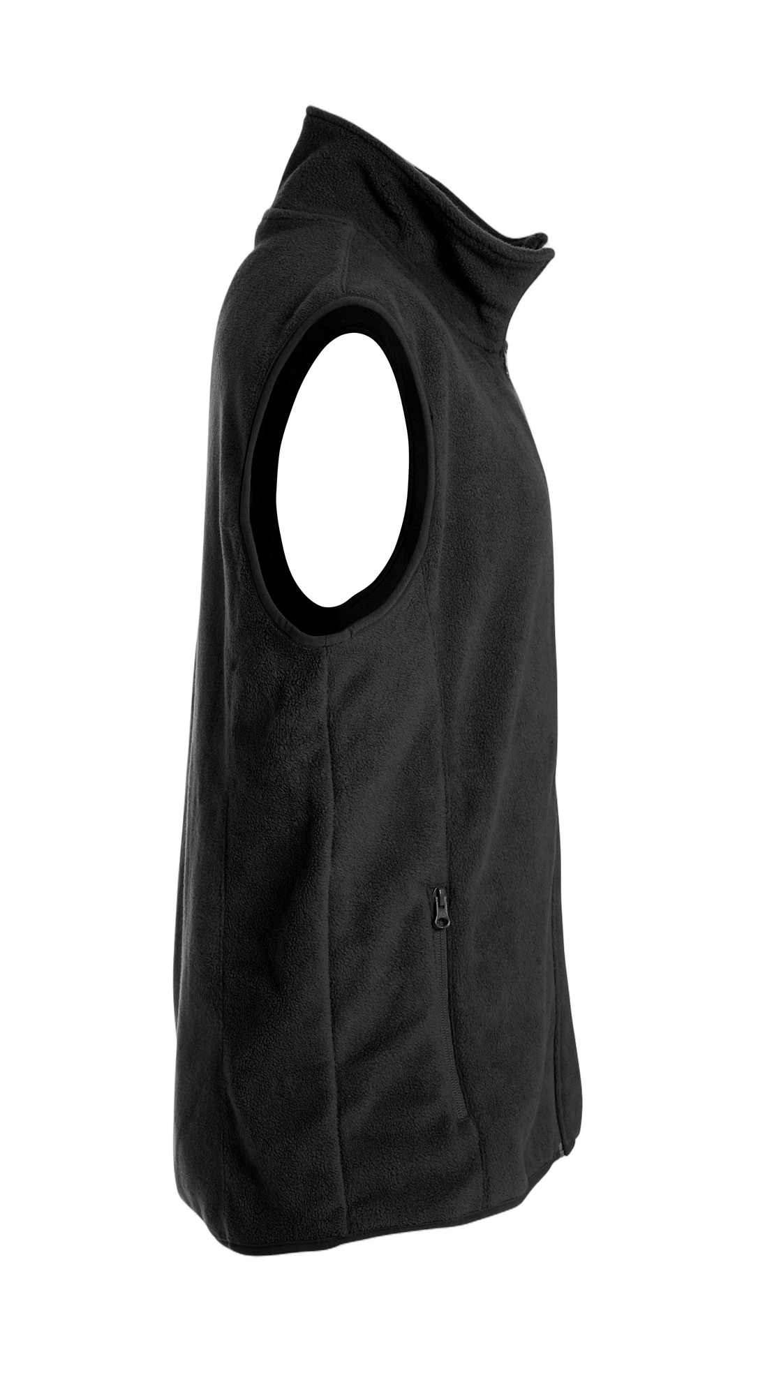 Clique Basic Polar Fleece vest i svart, fra høyre
