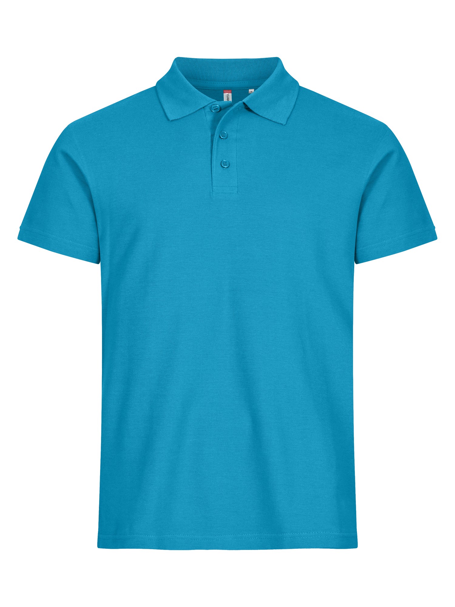 Clique Basic Polo herre i turkis, forfra