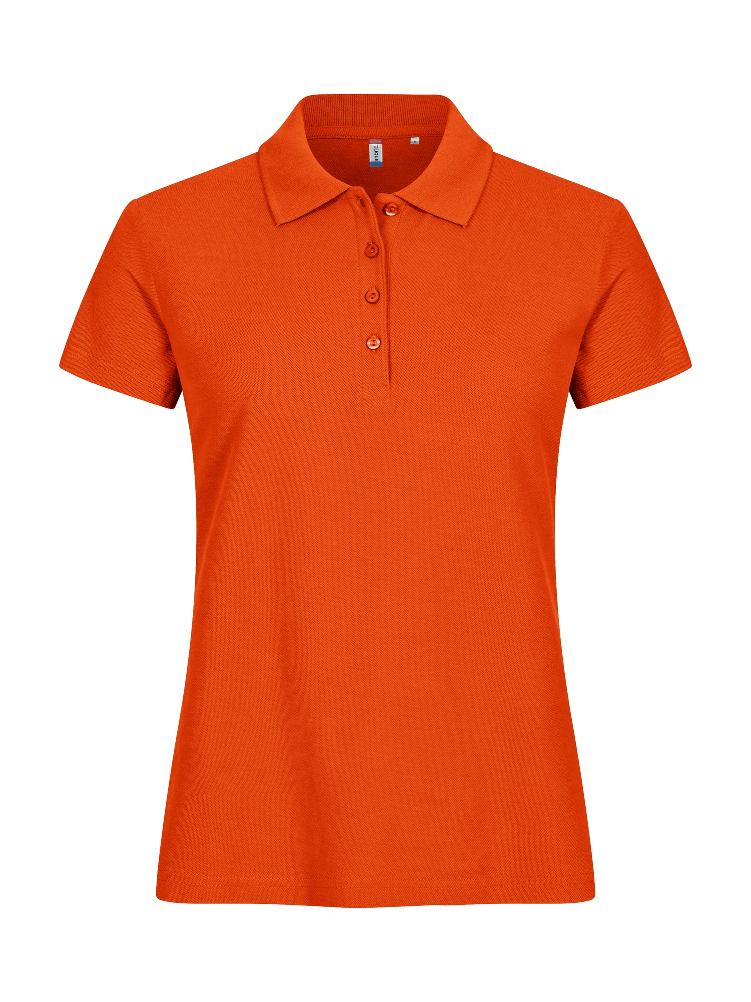 Clique Basic Polo dame i blodappelsin, forfra