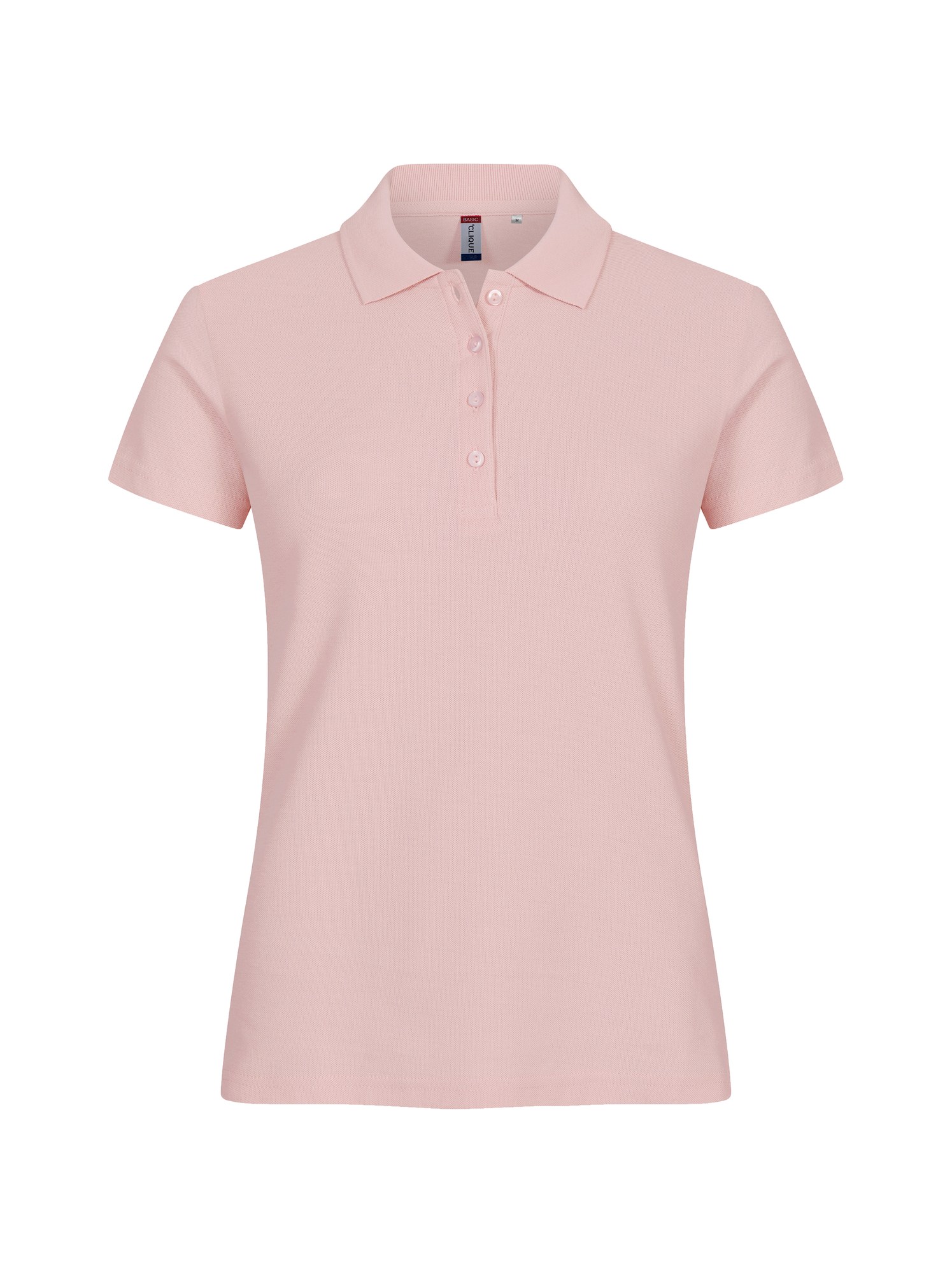 Clique Basic Polo dame i candy rosa, forfra