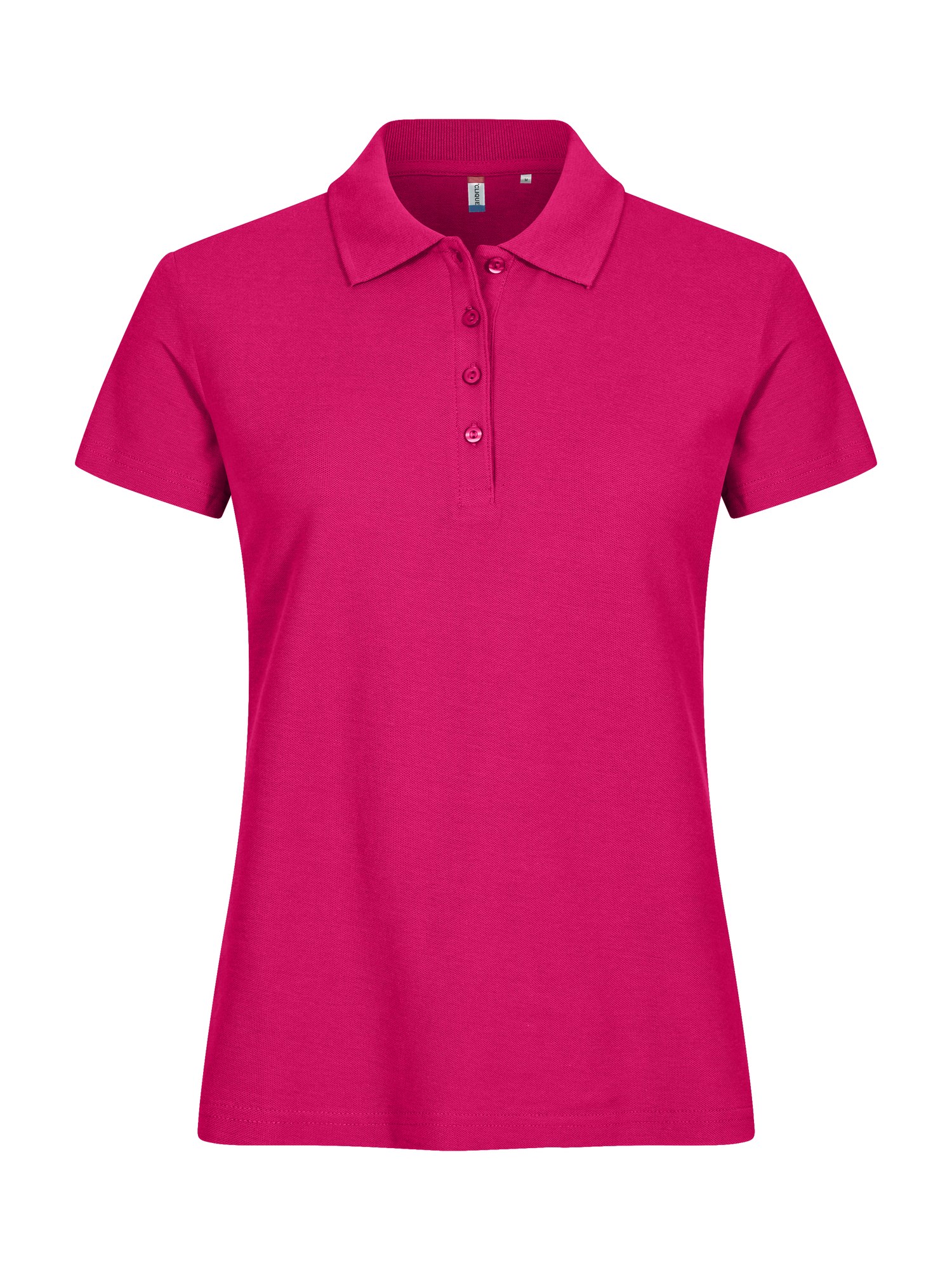 Clique Basic Polo dame i klar cerise, forfra