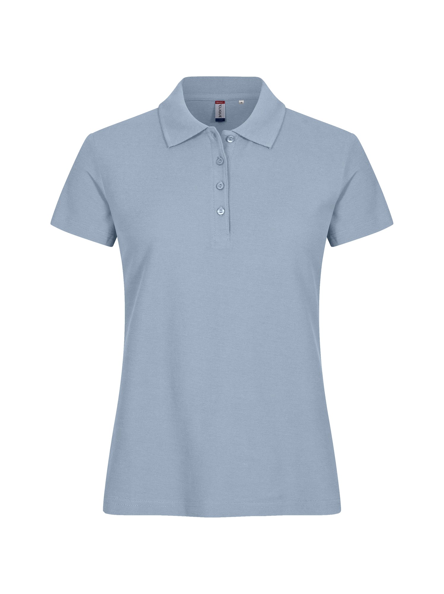 Clique Basic Polo dame i dus blå, forfra