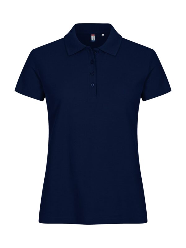 Clique Basic Polo dame i mørk marine, forfra