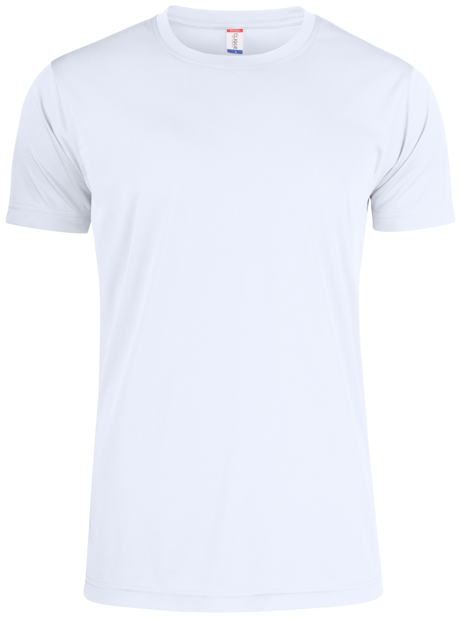 Clique Basic Active-T barn i hvit, forfra