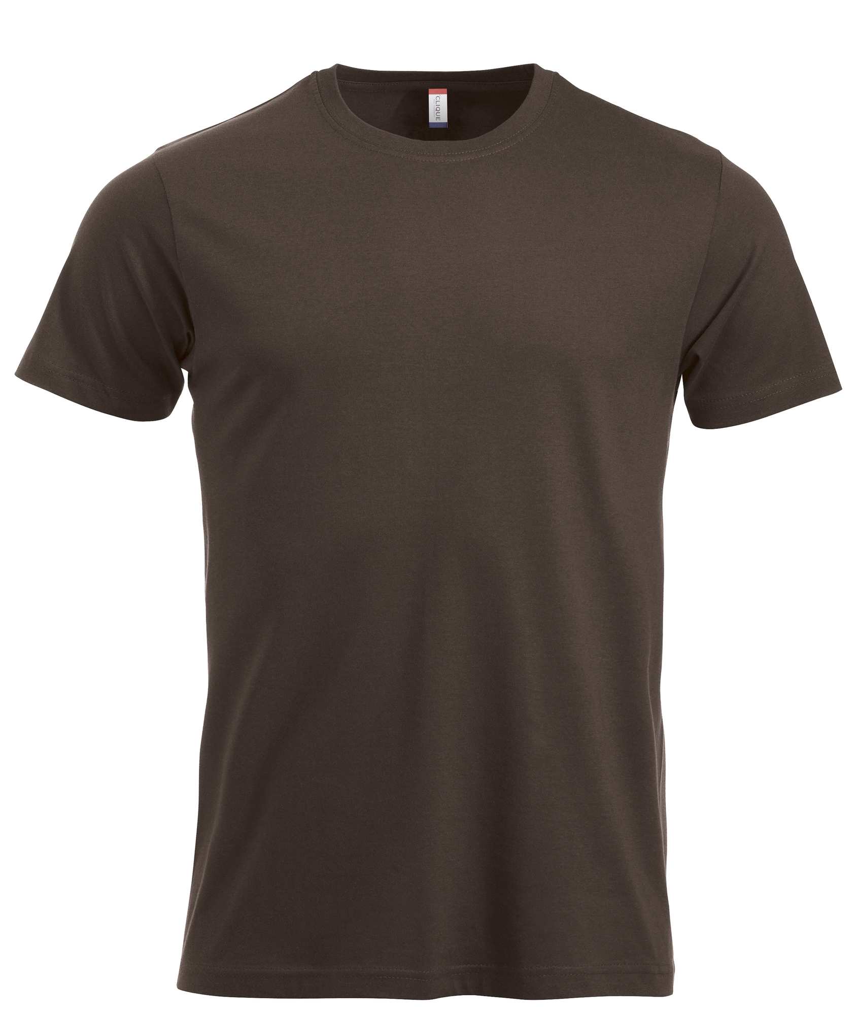 Clique New Classic-T herre i mørk mocca, forfra