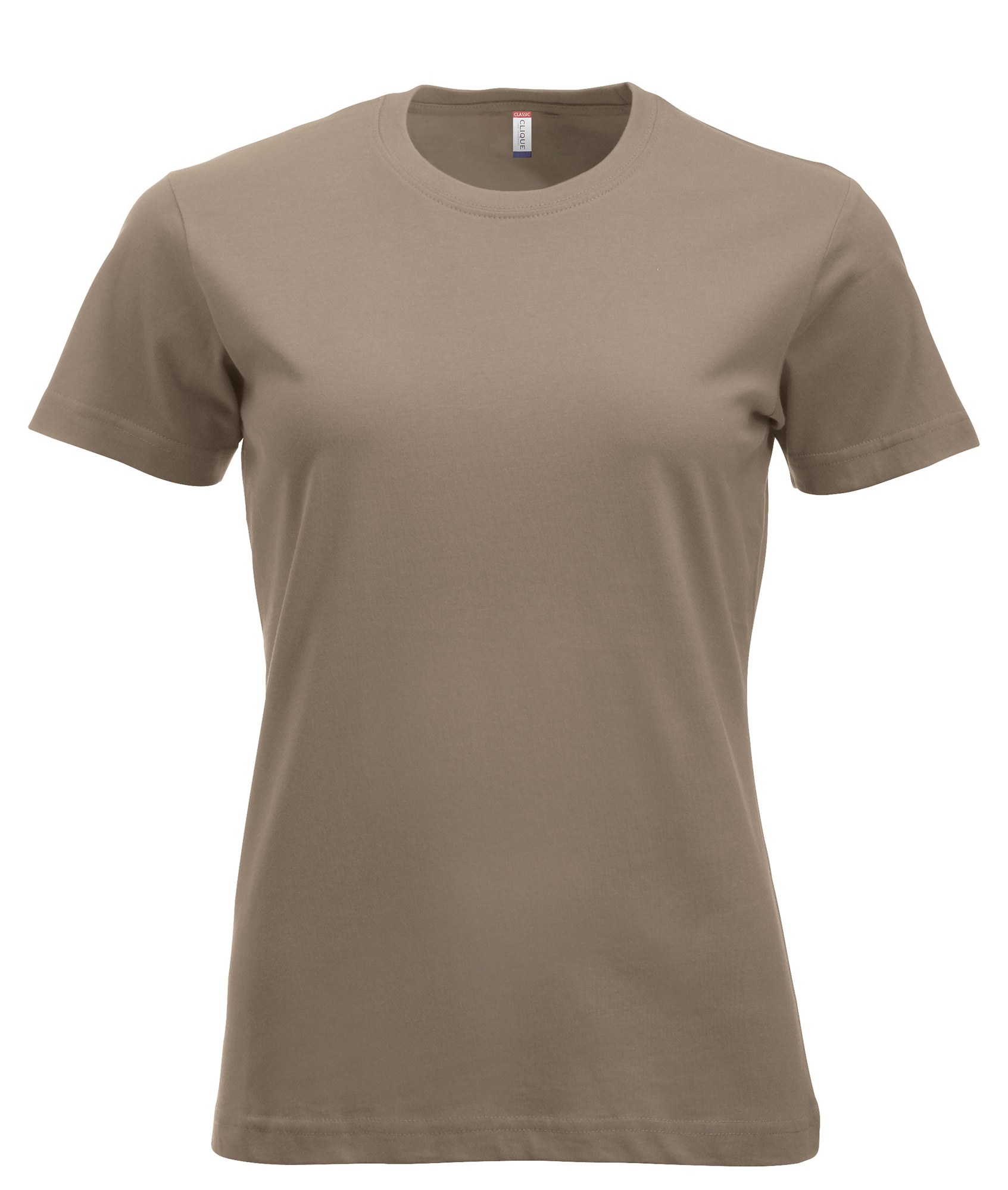 Clique New Classic-T dame i caffe latte, forfra