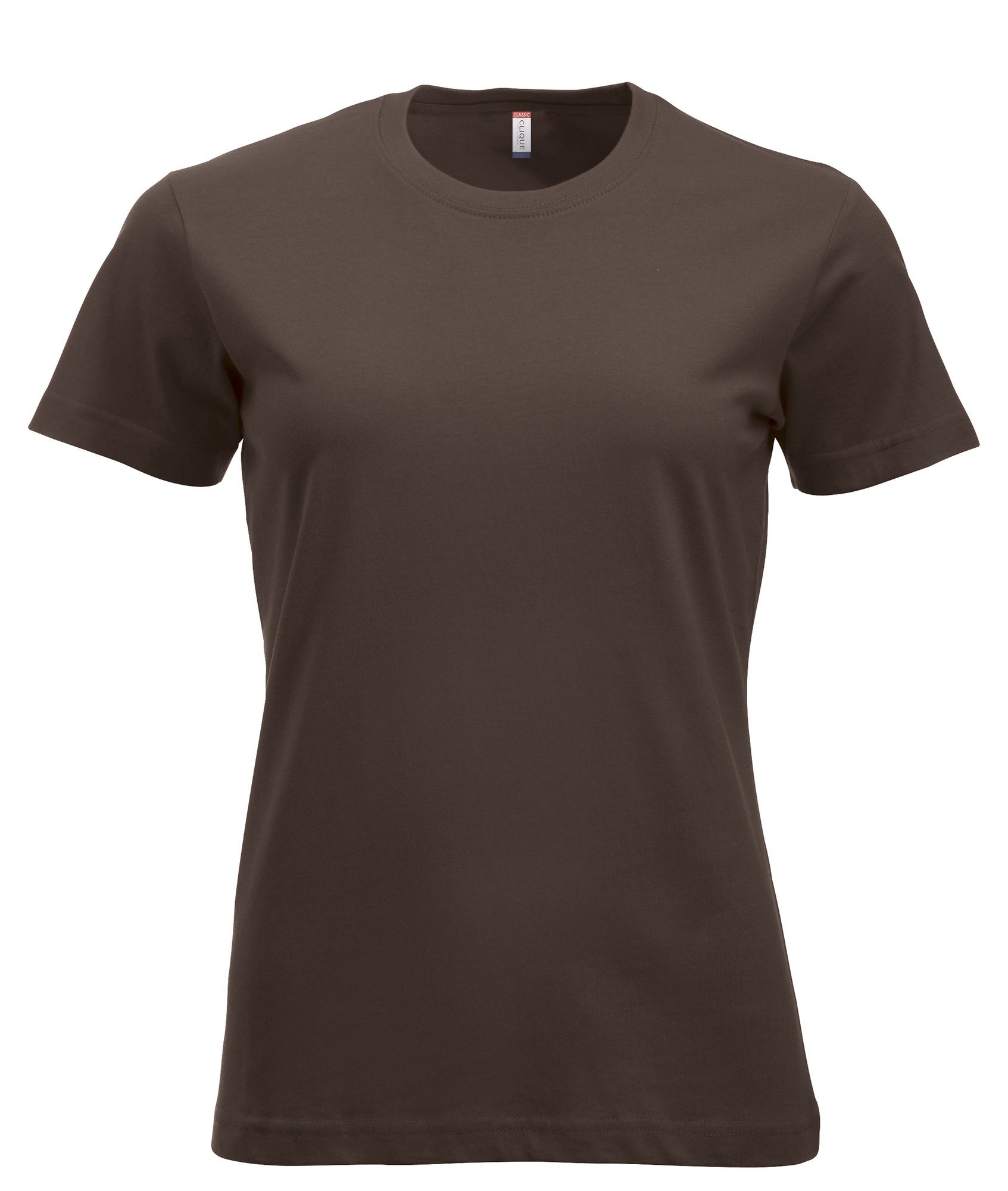 Clique New Classic-T dame i mørk mocca, forfra